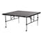 National Public Seating Stage Platform, 4 Ft. x 4 Ft. x 16"-24" Adjustable Height, Red Carpet TFXS48481624C-40 - alternate 5